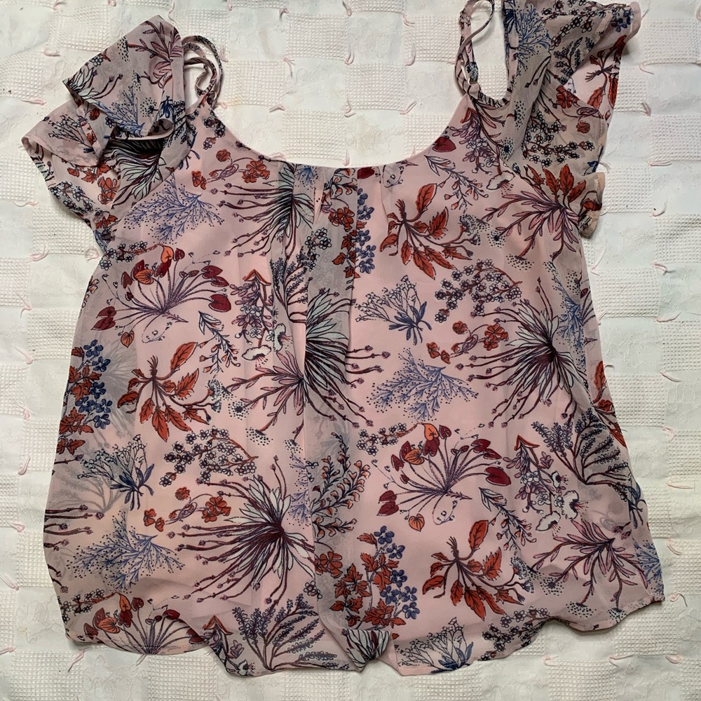 Floral off the shoulder blouse